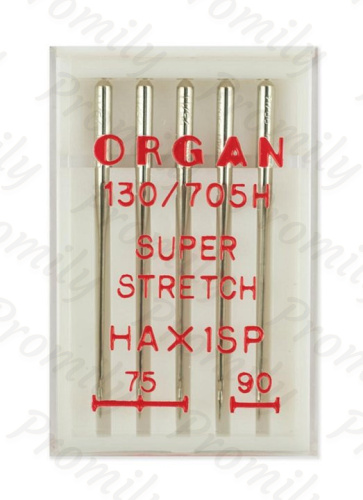 Иглы супер cтрейч №№ 75(3),90(2), Organ, 5 шт от магазина Promily в Санкт-Петербурге