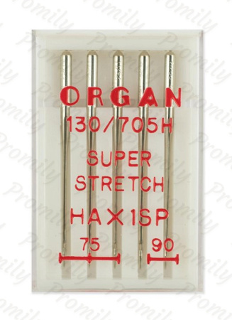 Иглы супер cтрейч №№ 75(3),90(2), Organ, 5 шт от магазина Promily в Санкт-Петербурге