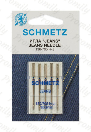 Иглы для джинсы №100, Schmetz, 5шт от магазина Promily в Санкт-Петербурге